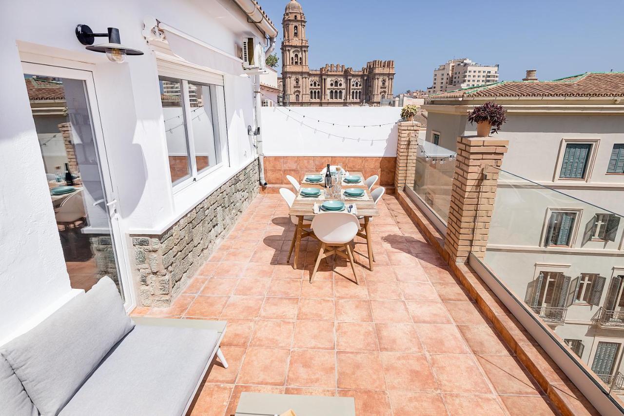 Homey Apt- Atico Con Vistas A La Catedral Málaga Buitenkant foto